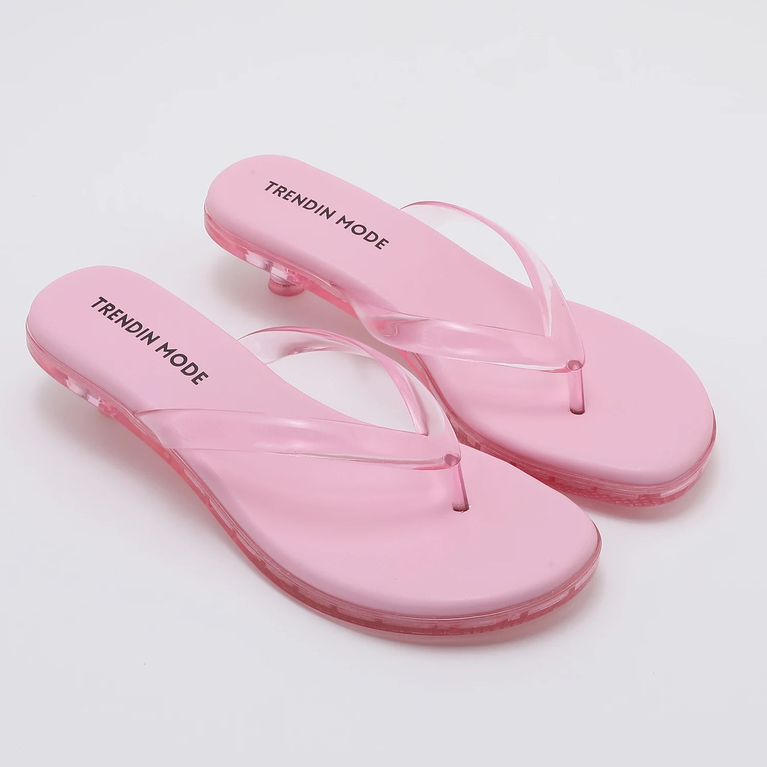 Women's Jelly Thong Low Heel Sandals