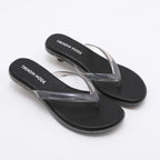 Women's Jelly Thong Low Heel Sandals