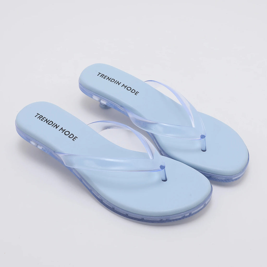Women's Jelly Thong Low Heel Sandals