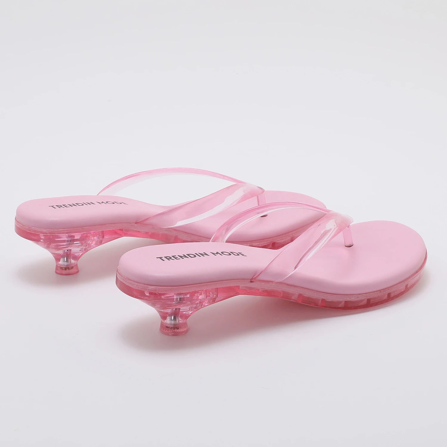 Women's Jelly Thong Low Heel Sandals